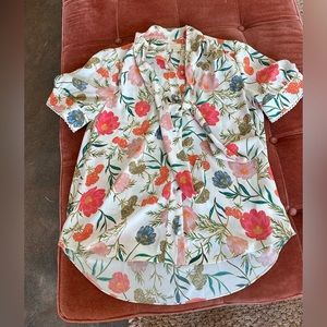 Kate spade floral shirt medium